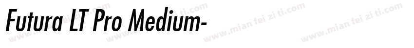 Futura LT Pro Medium字体转换